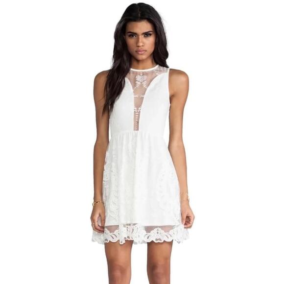 For Love & Lemons lulu White Lace mini Dress Size XS - Picture 10 of 10